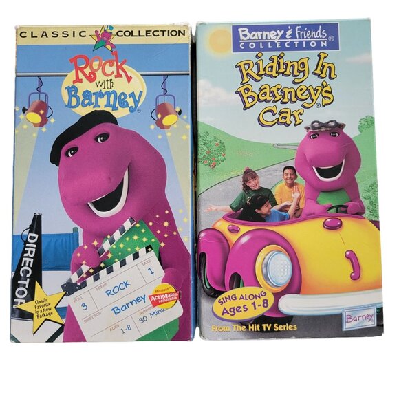 Barney Riding in Barneys Car VHS 1995 Rock with Barney VHS - Picture 4 of 5